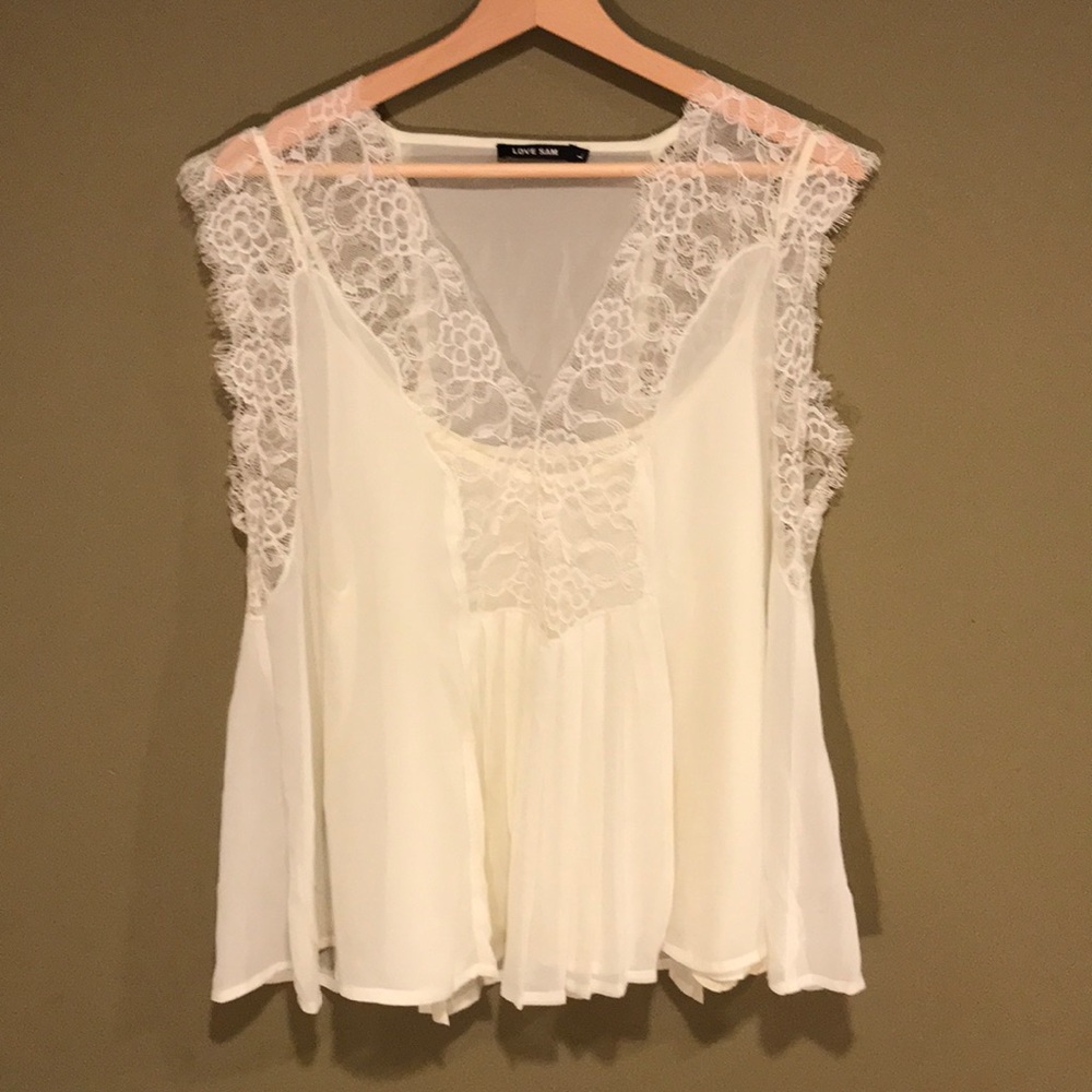 Lace blouse from Anthropologie